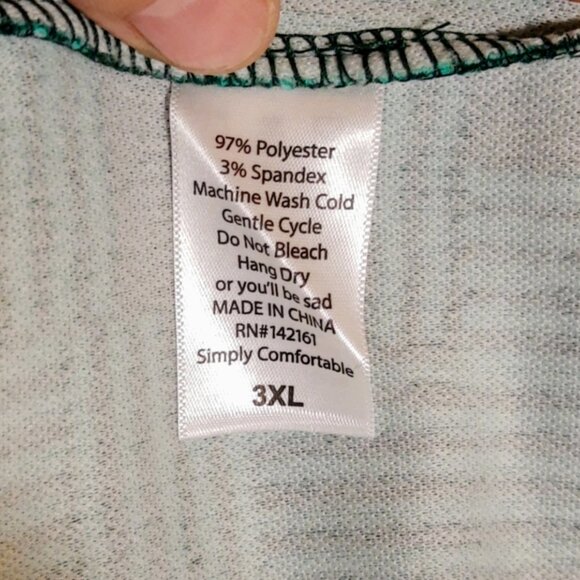 LuLaRoe Dark Green and Light Green Geometric Pattern Cassie Skirt Size 3XL NWT - Picture 5 of 6